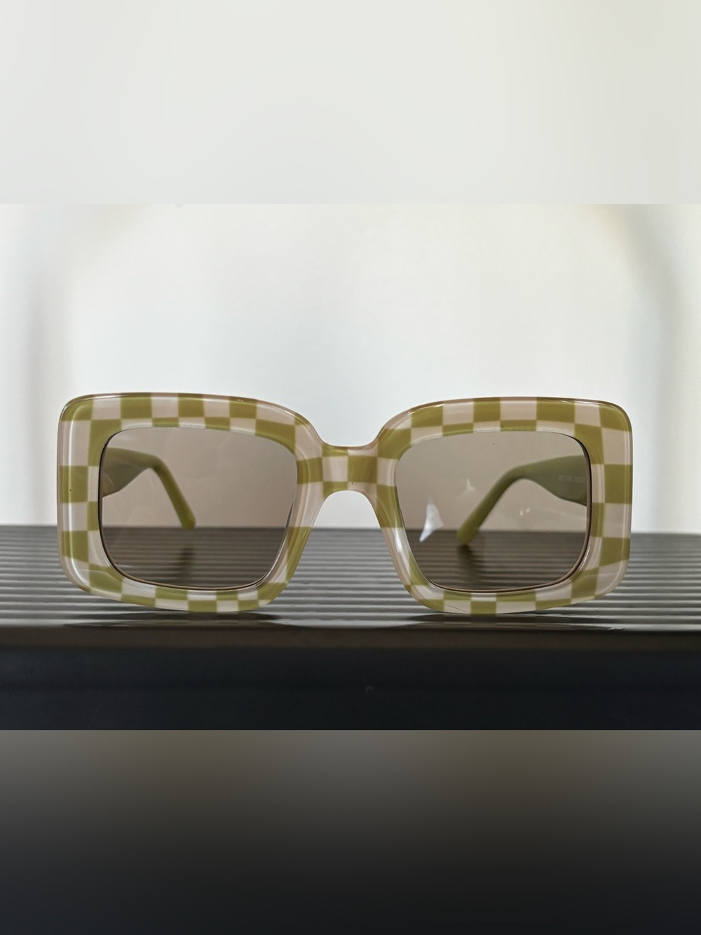 Lu Goldie Mia Checkers Sunglasses